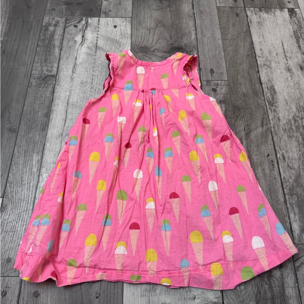Pink Chicken Girl’s Pink Sleeveless Ice Cream Cone Dress 3Y Summer Play - Picture 3 of 4